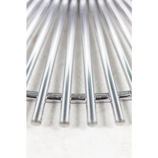 Chromed Metal and Smoked Glass Table, 1970s For Sale - Image 6 of 8