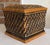 Boho Chic Ceramic Rattan Look Tissue Box Cover For Sale - Image 3 of 10