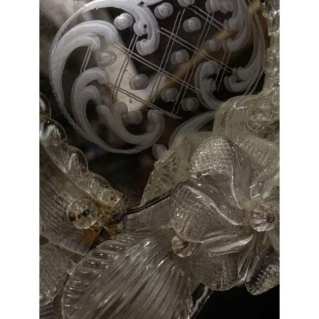 Antique Murano Glass Mirror, 1950s, in Flawless conditions. Designed 1950 to 1959
