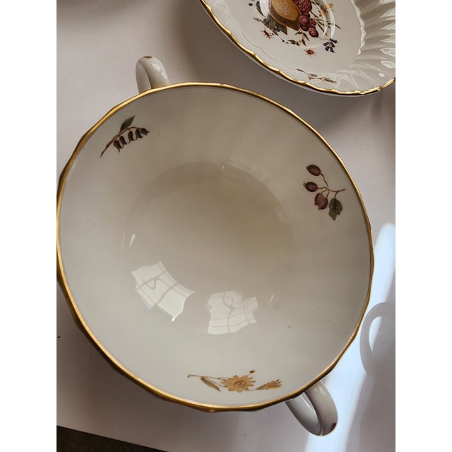 Royal Worcester Delecta Pattern Soup Sets For Sale - Image 11 of 11
