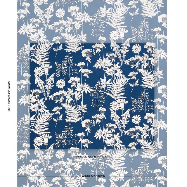 This high-performance, midscale design features delicate silhouettes of flowers and ferns printed with special indoor-...