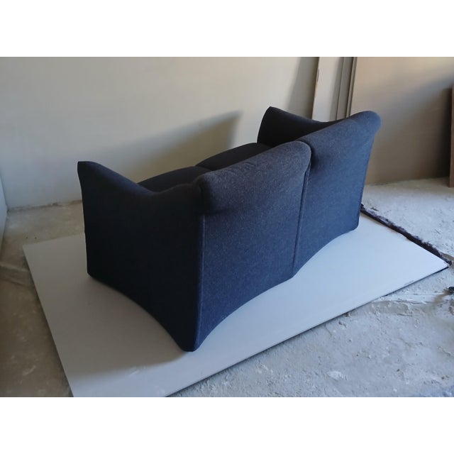 Blue Tentazioni Sofa by Mario Bellini for Cassina, 1970s For Sale - Image 8 of 14