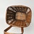 1950s Splint Wood Rolling Market Basket Cart For Sale - Image 14 of 16