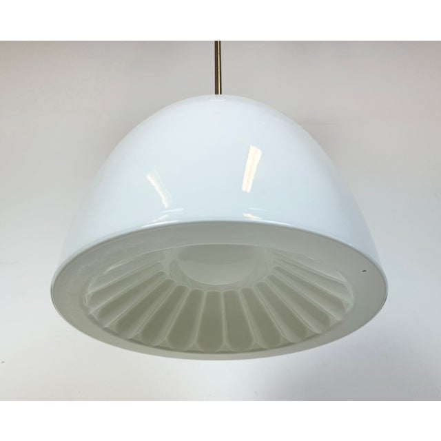 Mid-Century Modern Vintage Hanging Light with Milk Glass from Elektrosvit, 1960s For Sale - Image 3 of 14