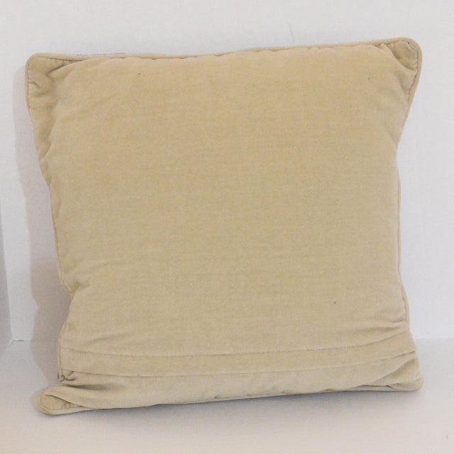 Add a striking focal point to your "Animalia" decor with this exceptional vintage needlepoint pillow featuring a masterful...