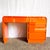 Postmodern Postmodern Tangerine Orange Lacquer Laminate Waterfall Desk For Sale - Image 3 of 10