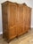 Vintage French Louis XVI Style Carved Oak 4-Door Armoire For Sale - Image 3 of 14
