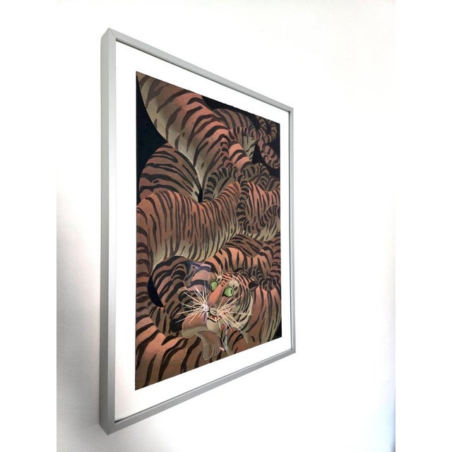 Tiger, 2010s, Acrylic on Fabriano Paper For Sale - Image 11 of 12