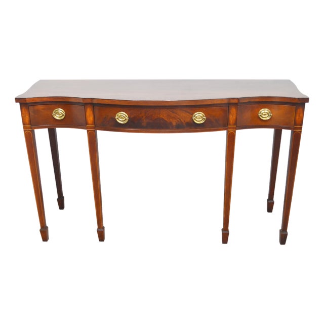 Baker Historic Charleston Mahogany Console Table For Sale