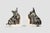 Art Deco Pair of Early 20th Century French Art Déco Painted Ceramic Bookends Shaped Scotch Terrier Dogs For Sale - Image 3 of 8