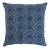 Schumacher Alma Indoor/Outdoor Pillow in Denim For Sale
