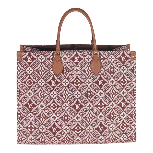 Bordeaux Jacquard Canvas Since 1854 Onthego GM For Sale