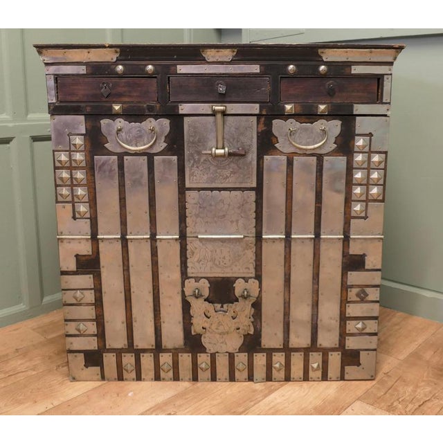 Fine Korean Wedding Chest, Bandaji Marriage Trunk A Beautiful Bandaji, this is a type of Korean Chest that was...