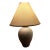 Monumental 1980s Postmodern Beehive Plaster Table Lamp | Original Cone Shade For Sale