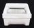 Vintage White Ceramic Bathroom Soap Dish With Handle For Sale - Image 6 of 9