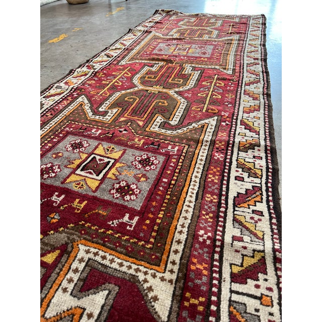 Textile 1930s Nomadic Tribal Runner Rug For Sale - Image 7 of 12