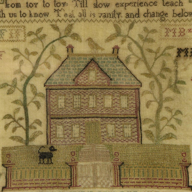 Green Antique Scottish Sampler, 1781, by Betty Ferguson For Sale - Image 8 of 18