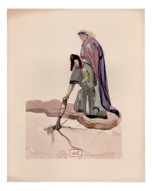 Salvador Dali, The Traitor of Montaperti, 1964, Original Woodcut