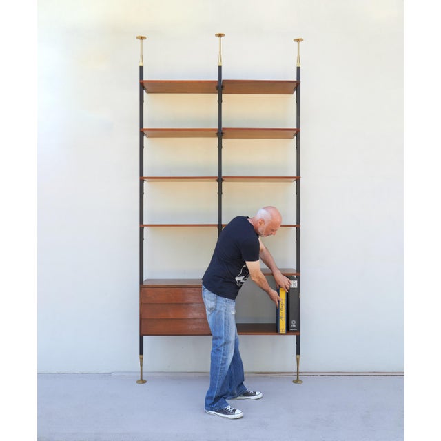 Jolly Modular Bookcase by Ebanisteria F.lli Merati, 1960s For Sale - Image 10 of 18
