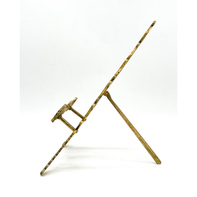 Angelo Lelii Vintage Ornate Floral Brass Display Easel — Rococo Revival / Hollywood Regency / French Traditional For Sale - Image 4 of 9
