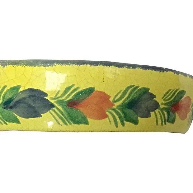 Henriot Quimper Vintage French Quimper Hiker Serving Bowl For Sale - Image 4 of 6