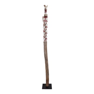 Antique Old Madagascar Property Post Sculpture For Sale