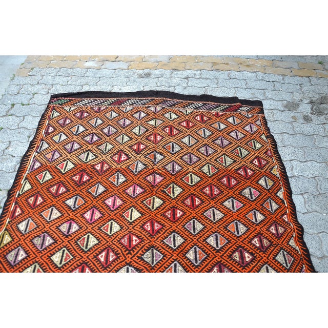 Textile 1960s Vintage Anatolian Handwoven Kilim Rug For Sale - Image 7 of 11