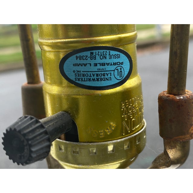 Ceramic 1960s White Ceramic Symmetrical Round Tables Lamps - a Pair For Sale - Image 7 of 9