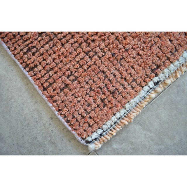 1960s Vintage Hand Knotted Turkish Runner For Sale - Image 9 of 11