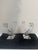 Manufacture de Sevres Vintage 1970s Signed Sevres Crystal France MCM Style Double Head Candleholder Set of Two(2) For Sale - Image 4 of 13