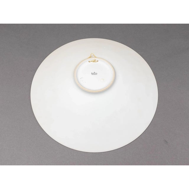 Mid 20th Century Rosenthal Germany Gilbert Portanier Large Pottery Wall Centerpiece Bowl For Sale In Miami - Image 6 of 9