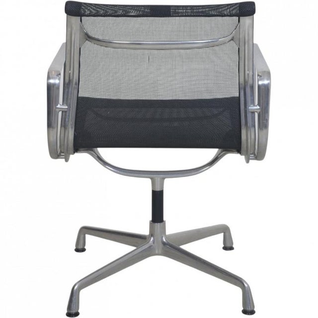 Vintage EA108 Chair in Black Mesh by Charles Eames For Sale - Image 9 of 15