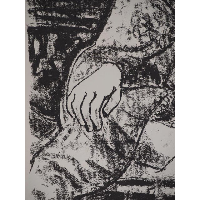 Leopoldo Presas, Romantic Young Woman, Lithograph For Sale - Image 5 of 7