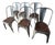 Set of Six Original Tolix Cafe Chairs For Sale