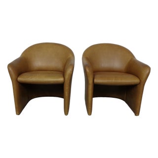 Set of Mid-Century German Leather Cocktail Chairs from Walter Knoll, 1960s For Sale