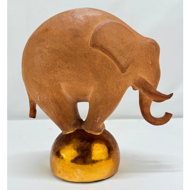 Early 20th Century Maurice Dufrêne (1876–1955), French Art Deco "Balancing Elephant" Sculpture For Sale - Image 5 of 11