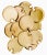 Vintage Hollywood Regency Cocktail Plates With Glass Cup Rest Holder, Gold Leaf Lacquer- Set of 12 Pieces For Sale - Image 10 of 10