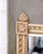 Wood 18th Century Beautiful Louis XVI period trumeau in grey-green painted wood For Sale - Image 7 of 10