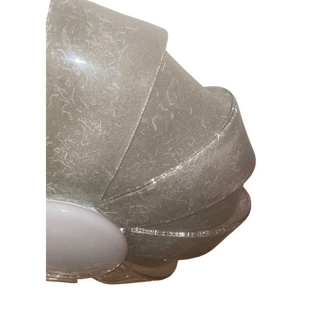 Glass Vintage Murano Graniglia Glass Flush Mount by Aureliano Toso. Italy, 1960's. For Sale - Image 7 of 10