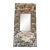 Vintage White Shell and Coral Encrusted Mirror For Sale