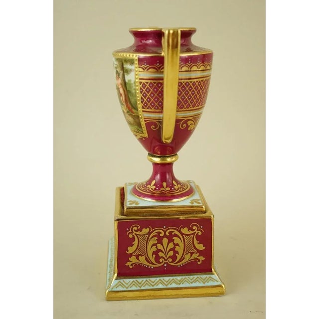 Traditional Empire Style Porcelain Vase with Mythological Scene by F. Koller for the Imperial Manufactory in Vienna, Austria, Late 1700s For Sale - Image 3 of 18