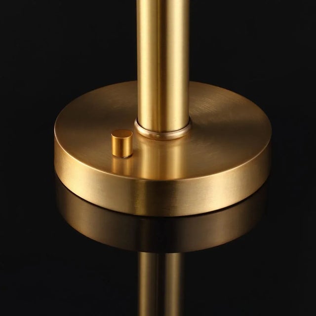 Safavieh Harvey Metal Dome Table Lamp in Gold For Sale - Image 4 of 6