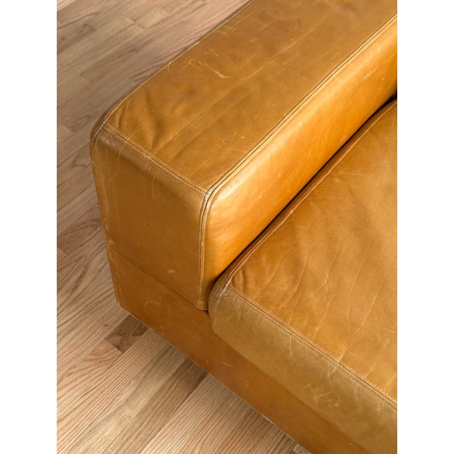 Tito Agnoli Daybed Sofa in Caramel Leather Upholste by Tito Agnoli, Cinova, 1960s For Sale - Image 4 of 10