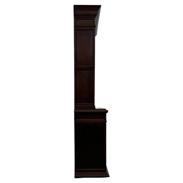 Wood 19th Century English Victorian Carved Oak Bookcase For Sale - Image 7 of 13