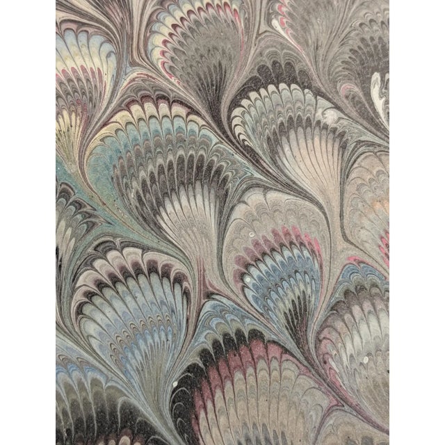 Italian Vintage Italian Il Papiro Marbled Equestrian Sketchbook Notebook For Sale - Image 3 of 12