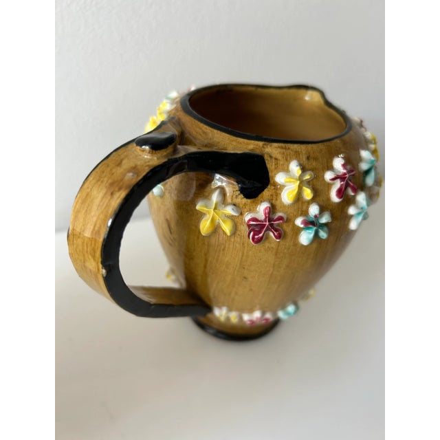 Ceramic Vintage Italian Fratelli Fanciullacci Elbee Ceramic Creamer & Sugar For Sale - Image 7 of 10