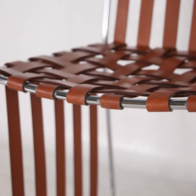 Leather and Chrome Chairs, Set of 6 For Sale - Image 16 of 18