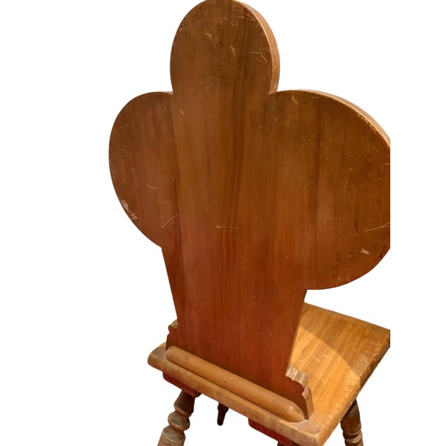 Pair of Vintage Hand-Carved Walnut Folk Art Chairs – Mill Valley Provenance For Sale In San Francisco - Image 6 of 6