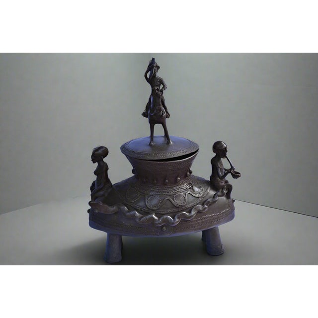 1920s Bronze Ointment Container, Dogon, Mali, 1920s For Sale - Image 5 of 5