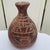 Rustic 10" Vintage Primitive Figural Terracotta Vase - Rustic Sgraffito Earthenware Jug For Sale - Image 3 of 12